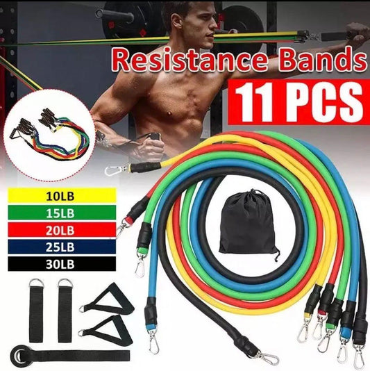 11pcs Resistance Band With Box
