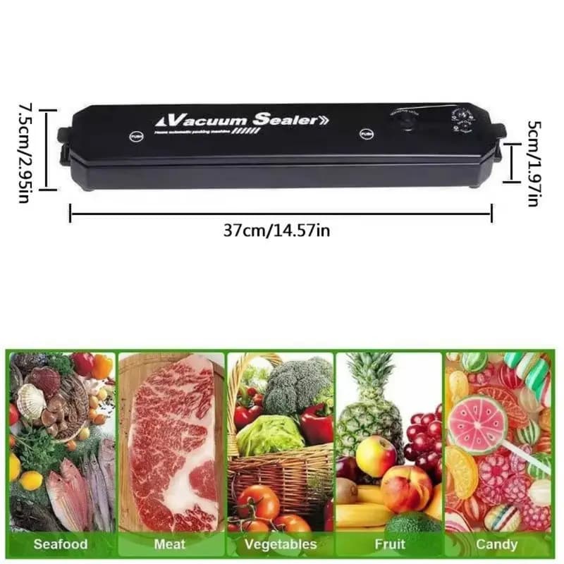 Food Vacuum Sealer Machine, Salad Utensils - Automatic Air Food Sealing System for Dry and Moist Food Storage, - Keep Food Fresh For Longer
