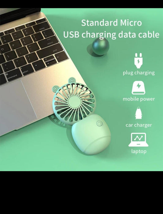 Handheld Fan Small Fan Battery Operated with gift box Portable Fan 3 Adjustable speed 1000 mAh battery 1.2 hours working time