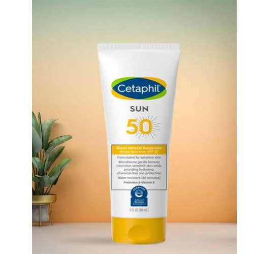 Cetaphil Sheer Mineral Sunscreen Broad Spectrum Spf50 89ml