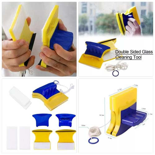 Double Sided Magnetic Window Glass Cleaner