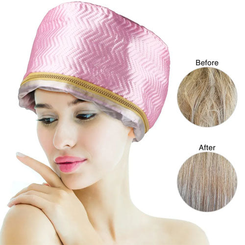 Electric Hair Steamer Cap for Hair SPA Waterproof Deep Conditioning Thermal Heat Hat