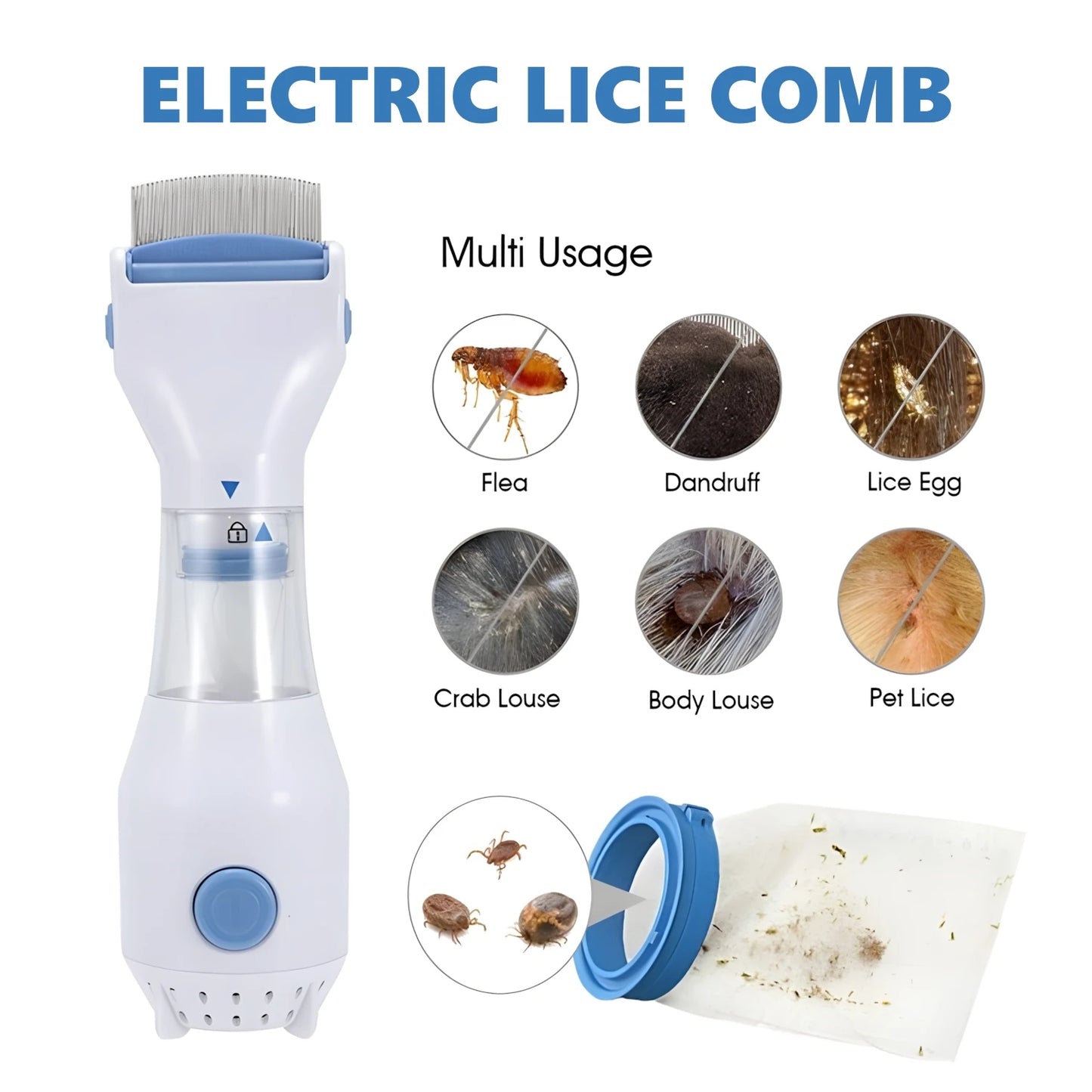 Efficient Flea & Lice Cleaning Comb