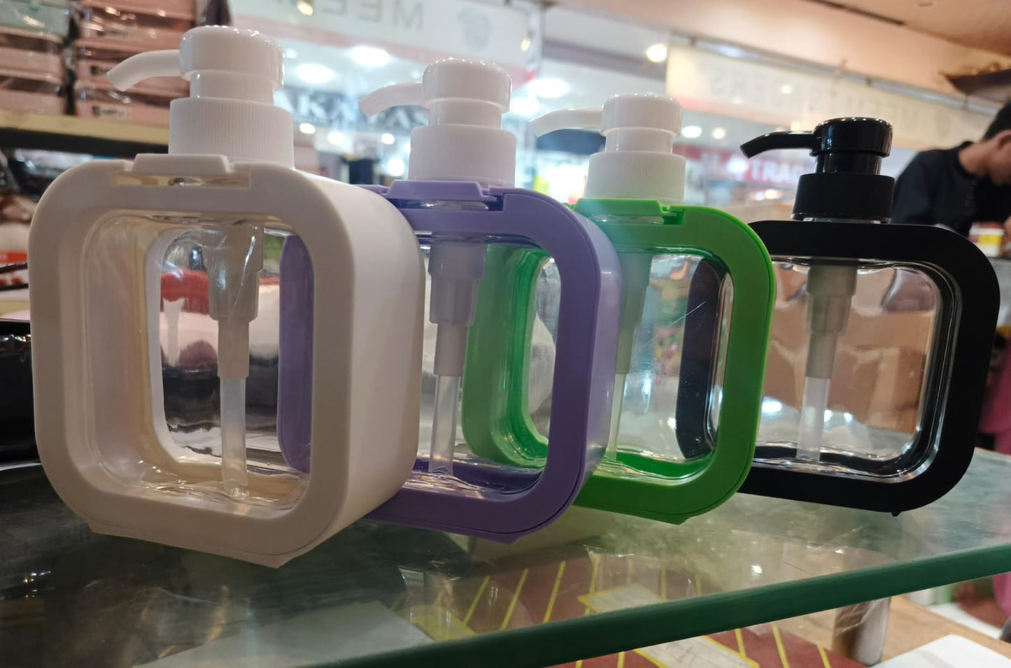 Refillable Wash Hand Liquid, Dish Detergent, Shampoo Lotion Bottle with Pump
